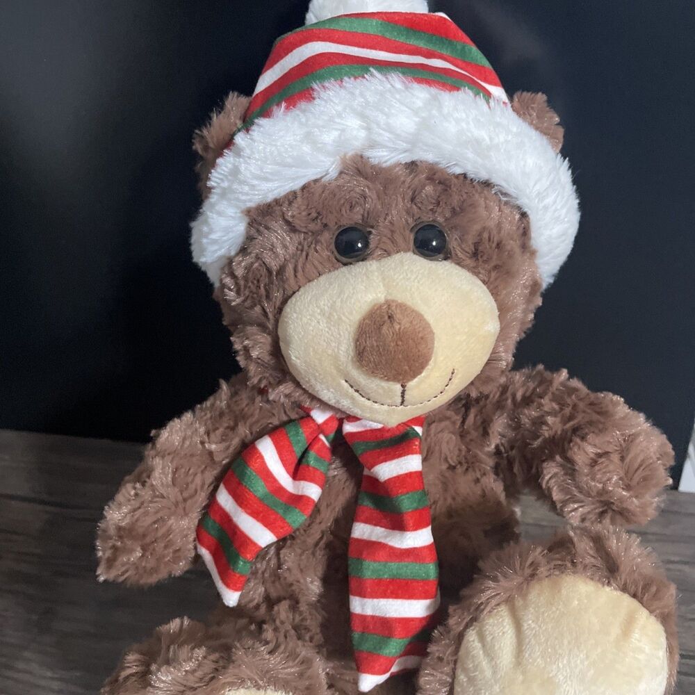 Back2Fun Plush Pals Winter Bear Christmas Stuffed Animal Toy 12" Tall